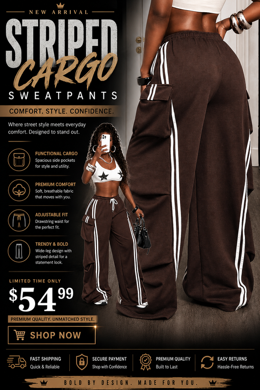 STRPE!

CARGO

SWEATPANTS