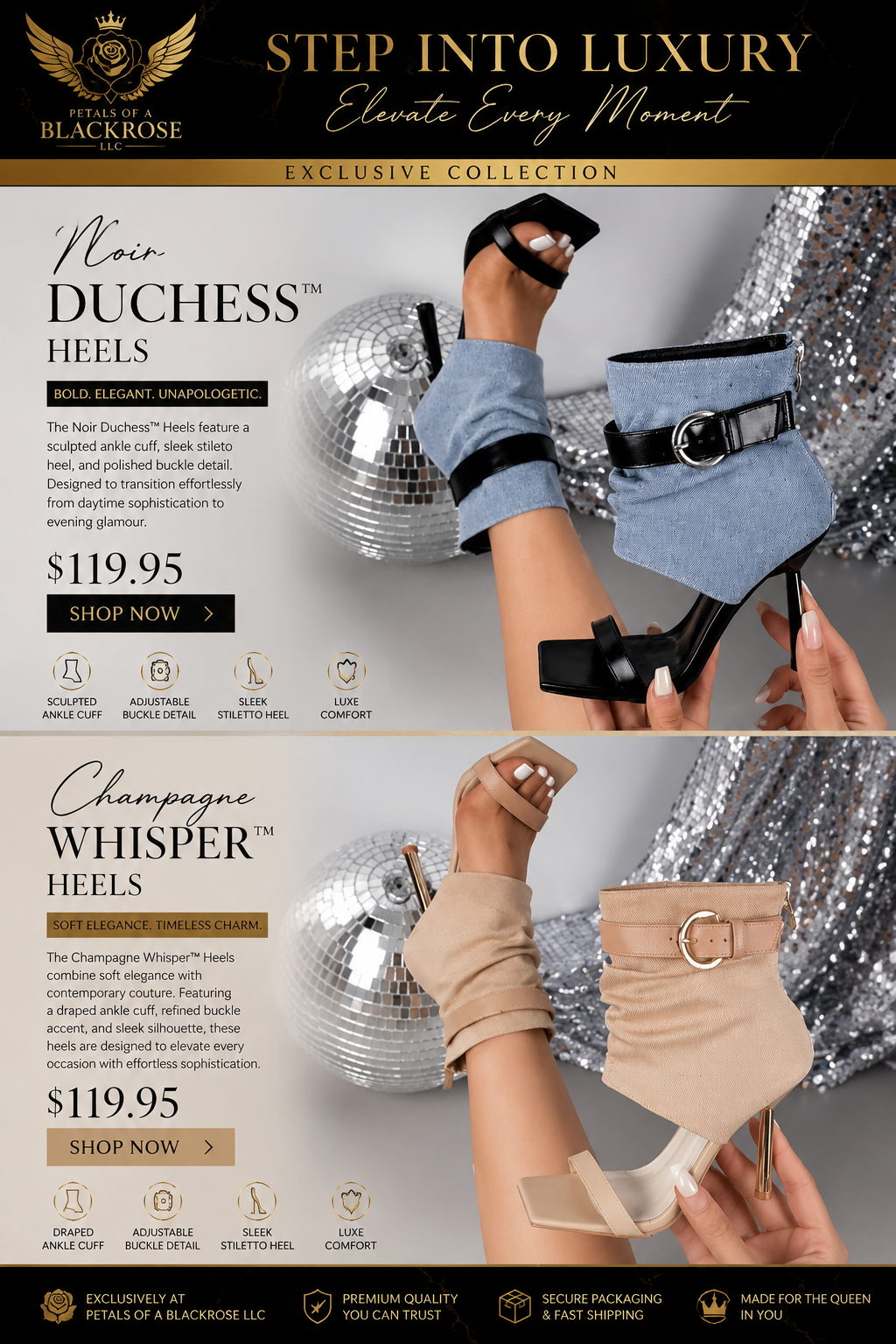 The Noir Duchess/ The Champagne Whisper